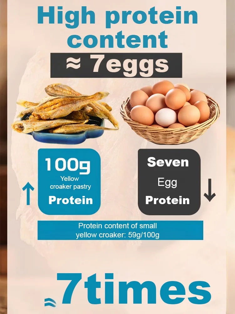 High-protein ready-to-eat deep-sea fish crisps-Sean