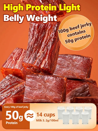Add high-protein pure beef jerky.-Sean