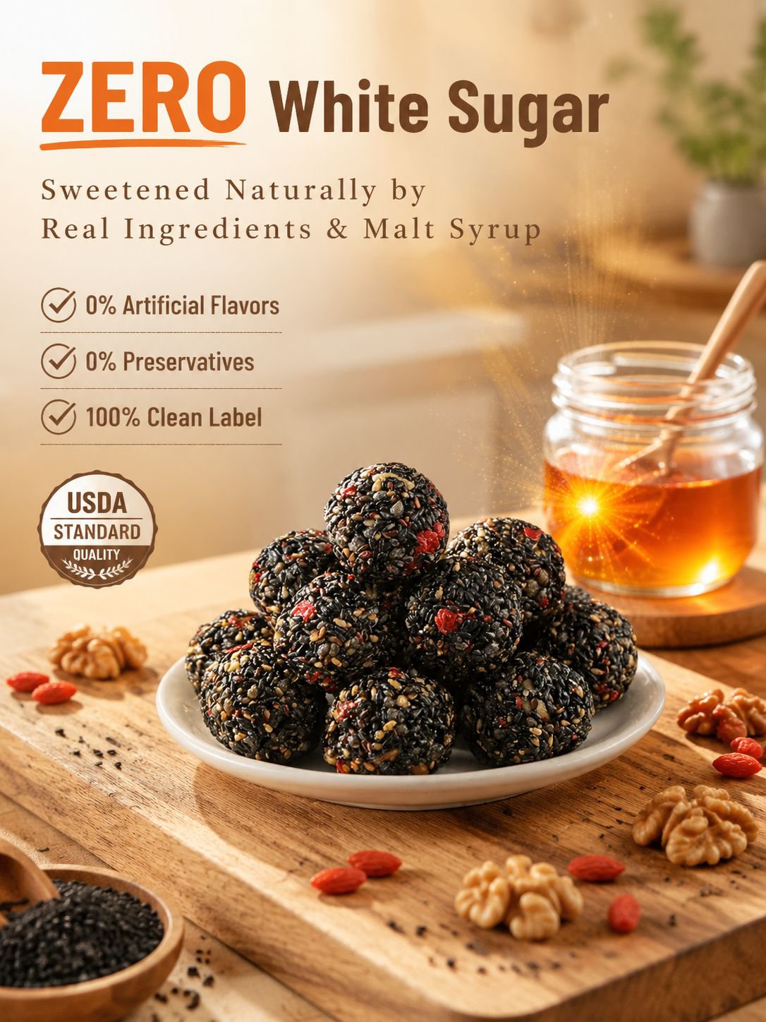 Black Sesame Walnut Date Bites-Luke