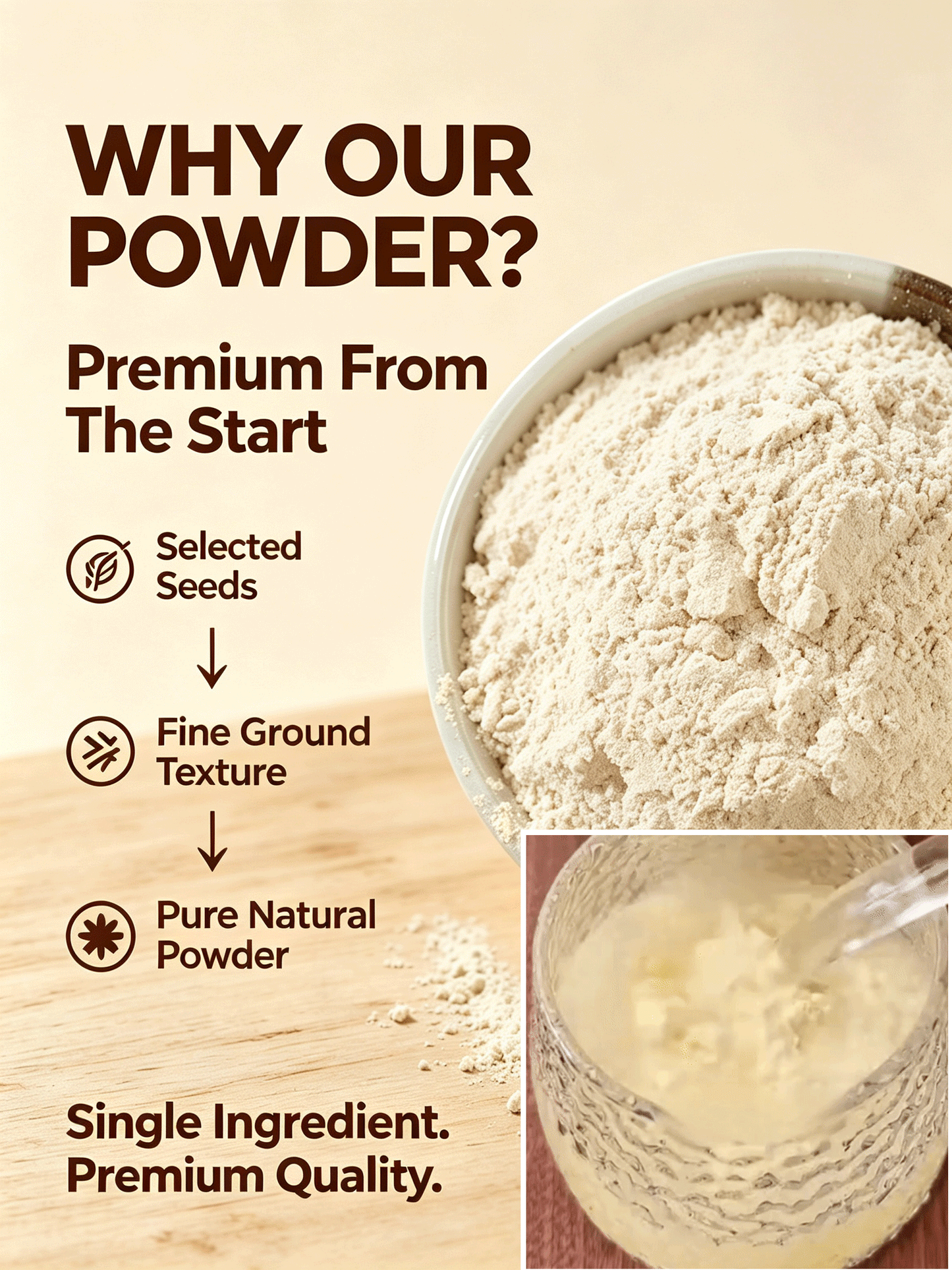🍈 Premium Seed Powder Blend | Smooth Taste, Easy Nutrition-Luke