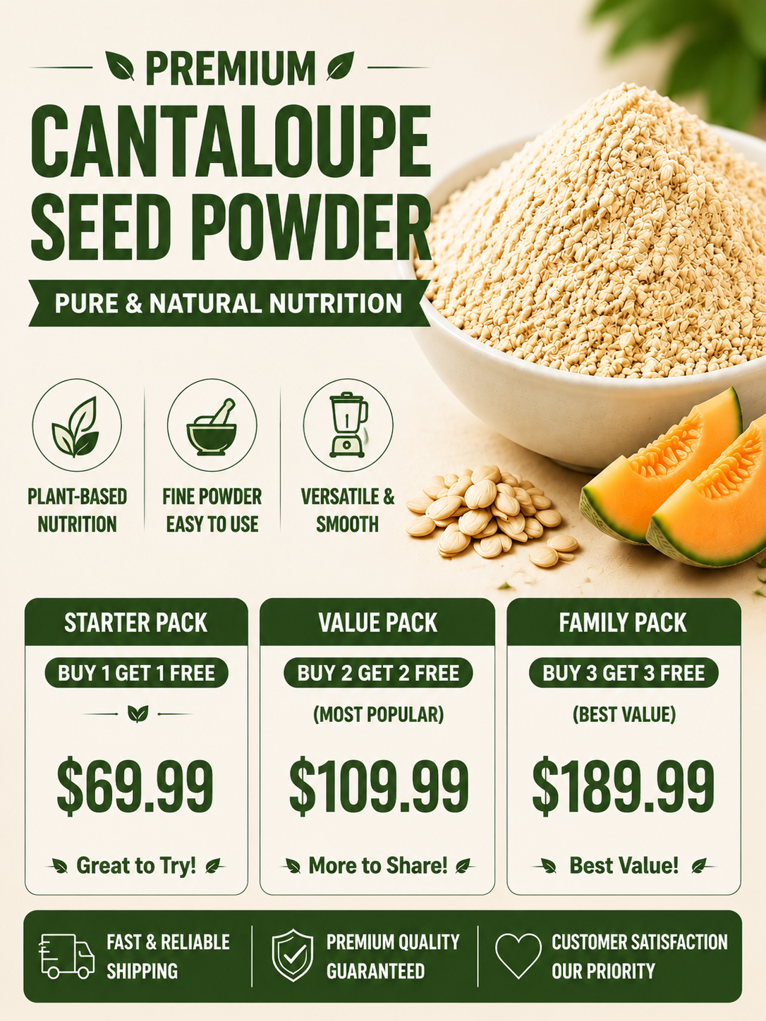 🍈 Premium Seed Powder Blend | Smooth Taste, Easy Nutrition-Luke
