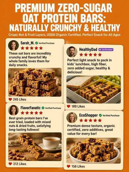 🥚Oat Protein Granola Bars Low Calorie Snack-Sean