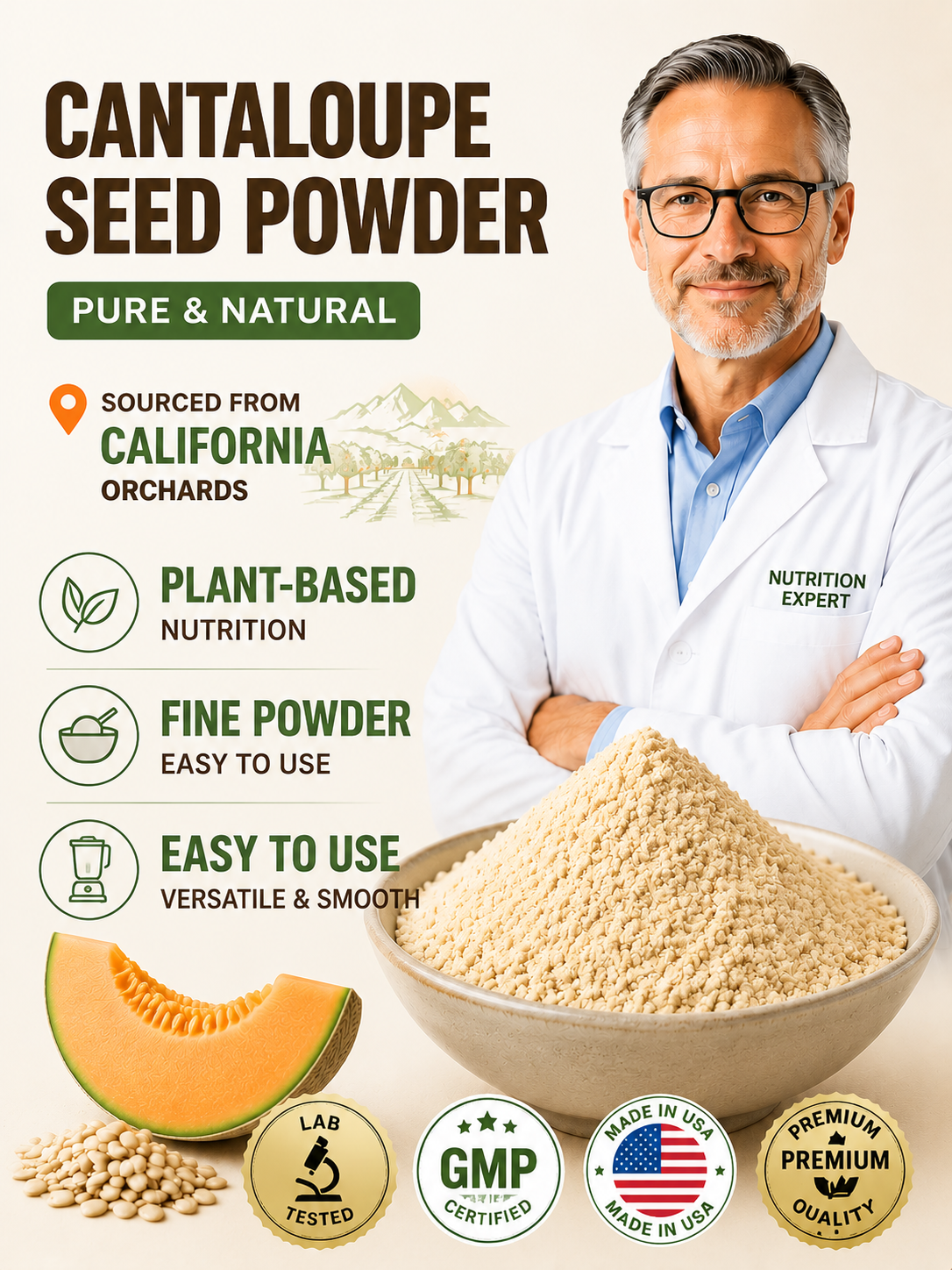 🍈 Premium Seed Powder Blend | Smooth Taste, Easy Nutrition-Luke